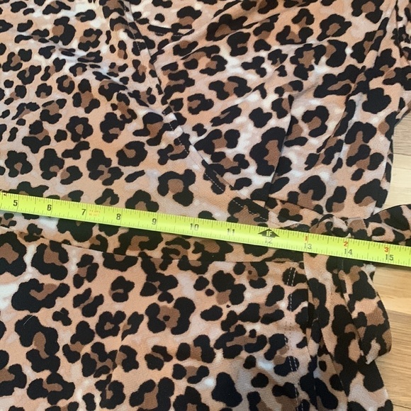 MOTHERHOOD Maternity Leopard Print High Low Flowy Nursing Wrap Dress Women’s M - Picture 12 of 15